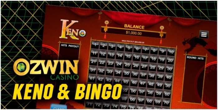 How to Play Real Money Bingo and  Keno Game at Casino Ozwin ...